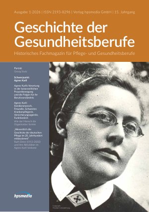 Titelblatt: Geschichte der Gesundheitsberufe, 1 / 2026